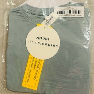 Little sleepies 12-18m stormy (non ribbed) 2 piece long sleeve new in bag